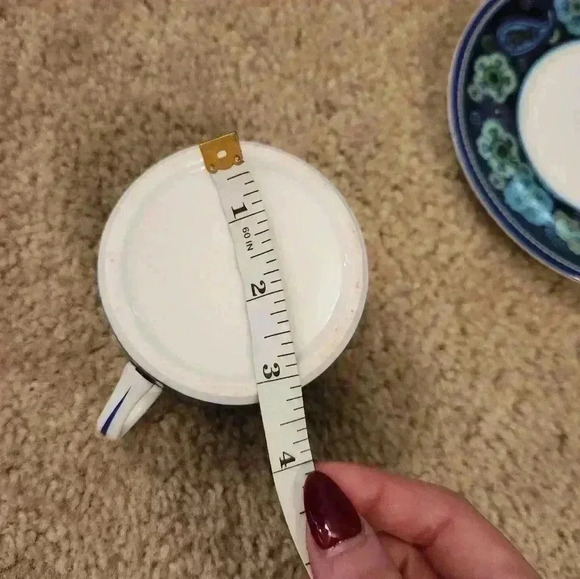 Vera Bradley by Barnes & Noble Tea for One Blue Rhapsody Tea Pot Set EUC - Picture 11 of 14